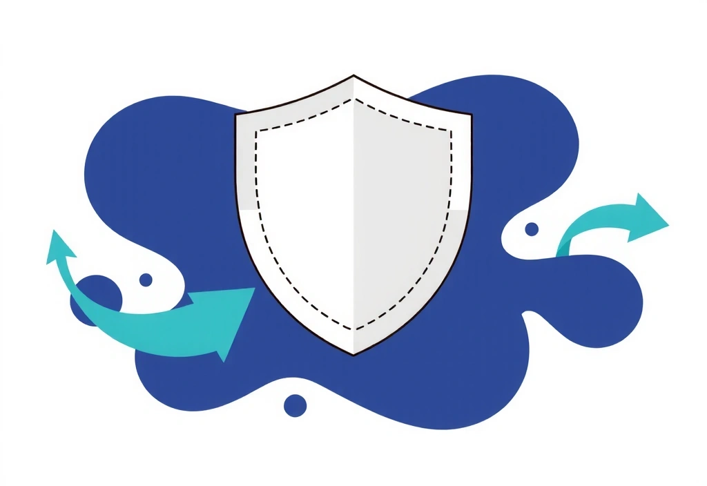 Raffigurazione della protezione dei dati e della non condivisione